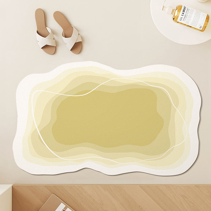 Modern Abstract Contoured Bath Mat | High & Bury