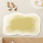 Modern Abstract Contoured Bath Mat | High & Bury