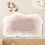 Modern Abstract Contoured Bath Mat | High & Bury