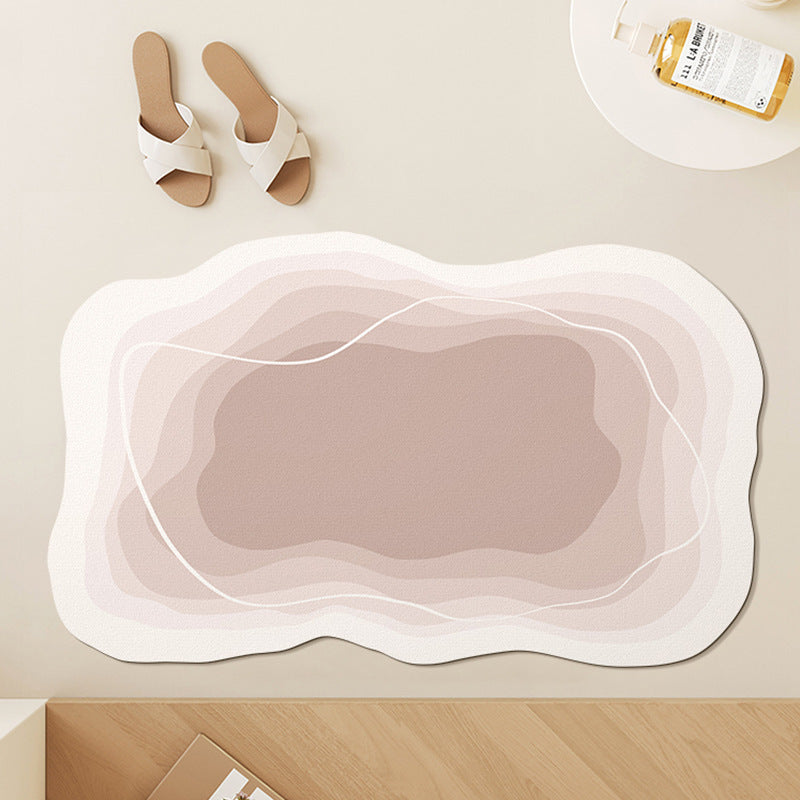 Modern Abstract Contoured Bath Mat | High & Bury