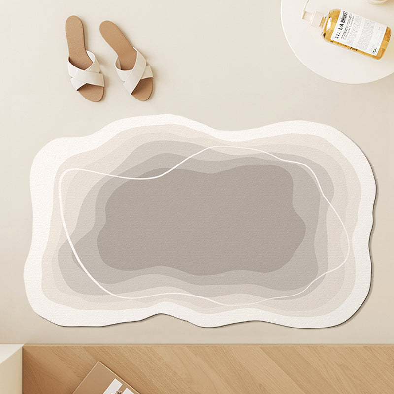 Modern Abstract Contoured Bath Mat | High & Bury