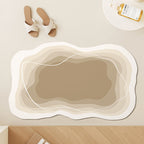 Modern Abstract Contoured Bath Mat | High & Bury