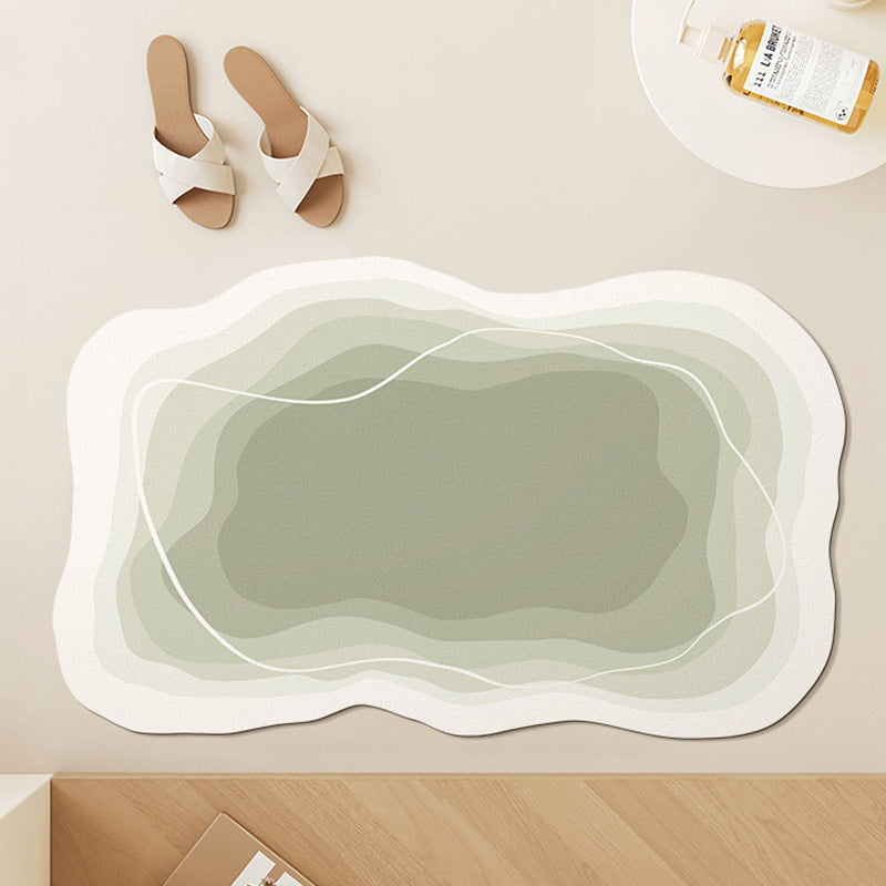 Modern Abstract Contoured Bath Mat | High & Bury