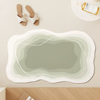 Modern Abstract Contoured Bath Mat | High & Bury