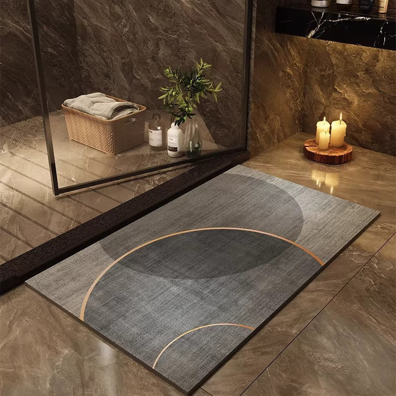 Modern Abstract Non-Slip Bath Mat | High & Bury