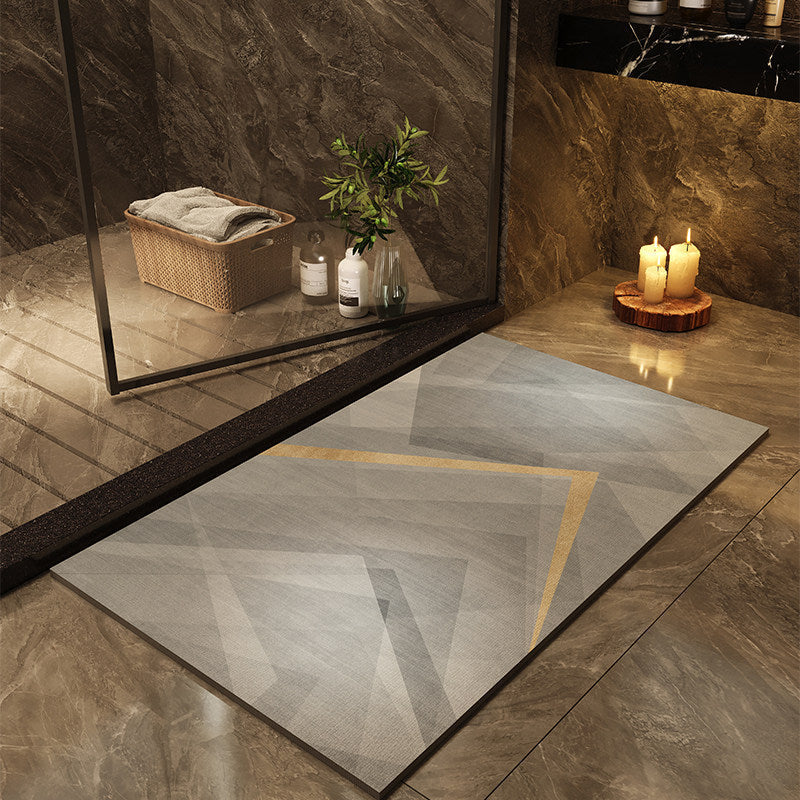 Modern Abstract Non-Slip Bath Mat | High & Bury