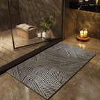 Modern Abstract Non-Slip Bath Mat | High & Bury