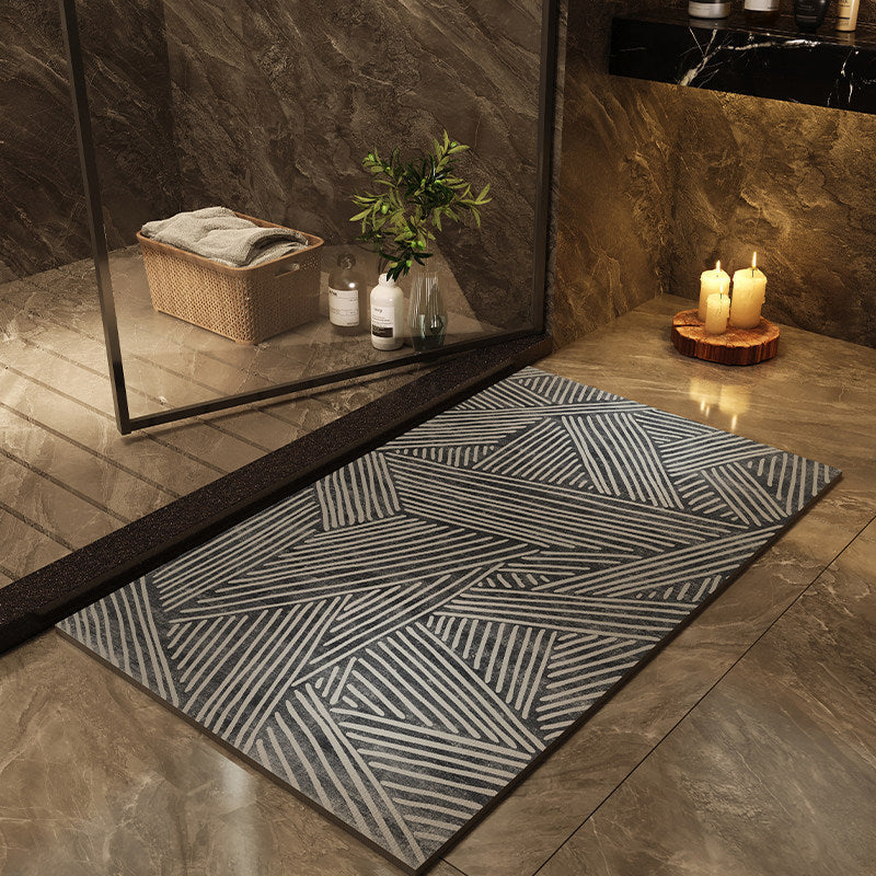 Modern Abstract Non-Slip Bath Mat | High & Bury