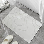 Modern Abstract Non-Slip Bathroom Mat | High & Bury
