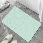 Modern Abstract Non-Slip Bathroom Mat | High & Bury