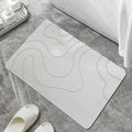 Modern Abstract Non-Slip Bathroom Mat | High & Bury
