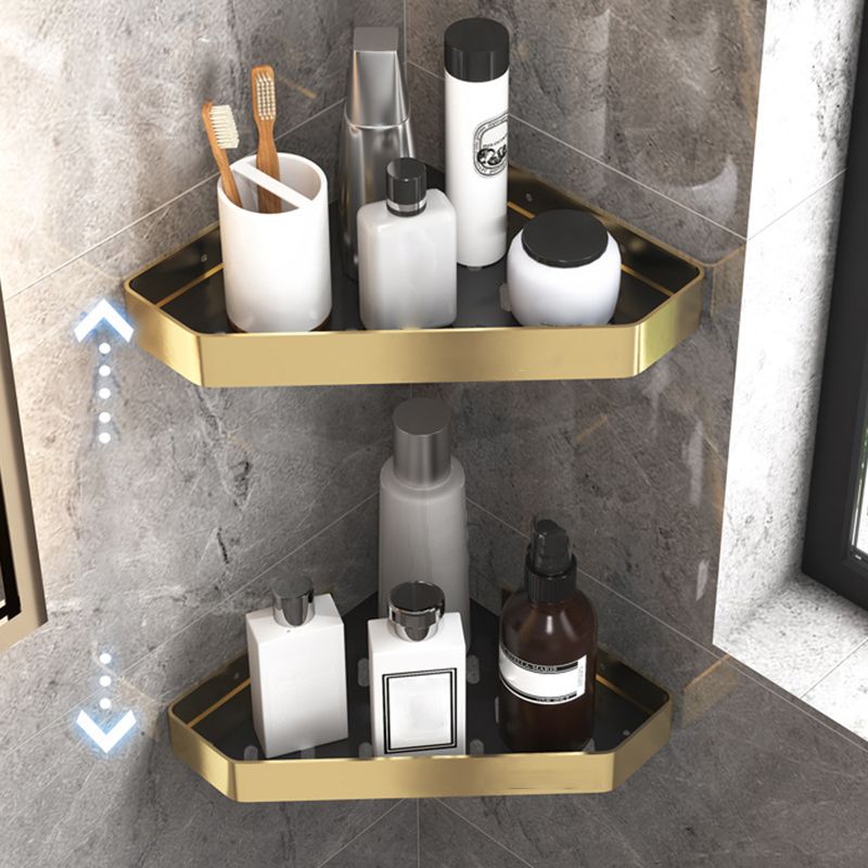 Modern Black and Brass Metal Bathroom Accessories, Individual Pieces or Sets, view 23