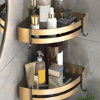 Modern Black and Brass Metal Bathroom Accessories, Individual Pieces or Sets, view 33