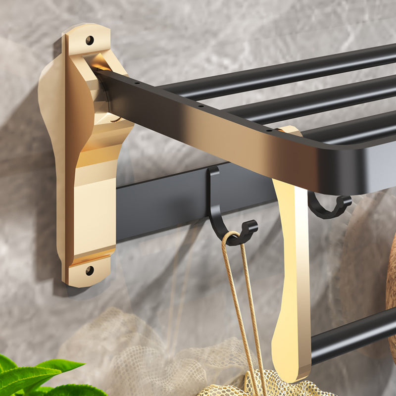 Modern Black and Brass Metal Bathroom Accessories, Individual Pieces or Sets, view 5