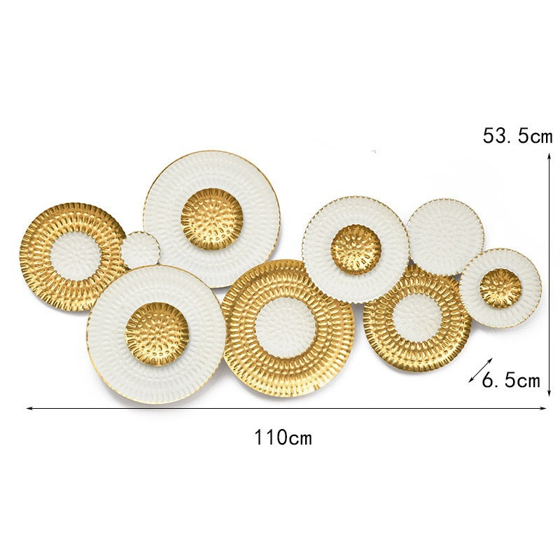 Modern Decorative Wall Sculpture with Circular Design | High & Bury