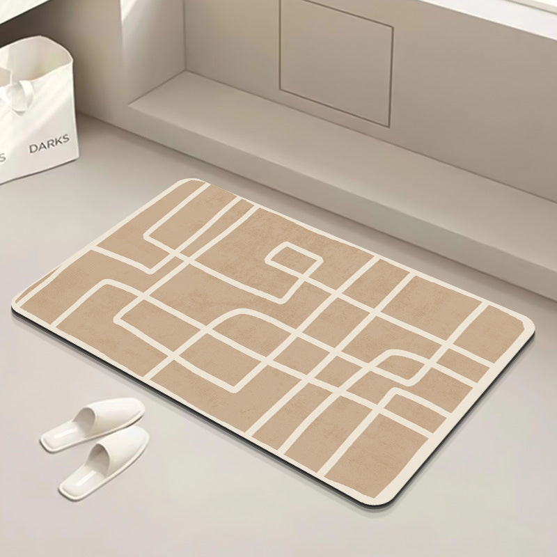 Modern Geometric Bath Mat | High & Bury