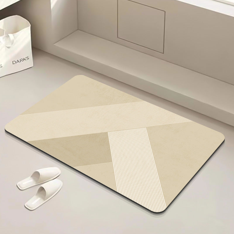 Modern Geometric Bath Mat | High & Bury
