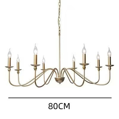 Modern Industrial Multi-Armed Minimalist Candle Holder Chandelier Pendant Light | High & Bury