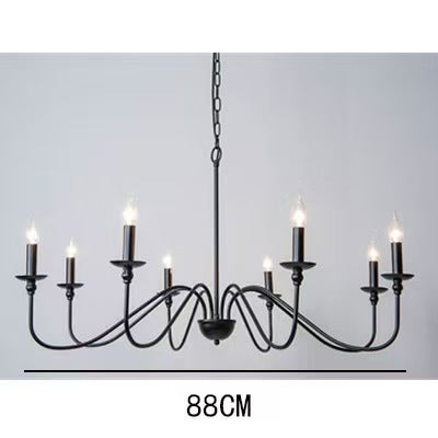 Modern Industrial Multi-Armed Minimalist Candle Holder Chandelier Pendant Light | High & Bury