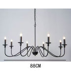 Modern Industrial Multi-Armed Minimalist Candle Holder Chandelier Pendant Light | High & Bury
