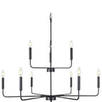 Modern Industrial Multi-Armed Minimalist Candle Holder Chandelier Pendant Light | High & Bury