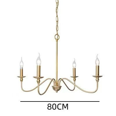 Modern Industrial Multi-Armed Minimalist Candle Holder Chandelier Pendant Light | High & Bury