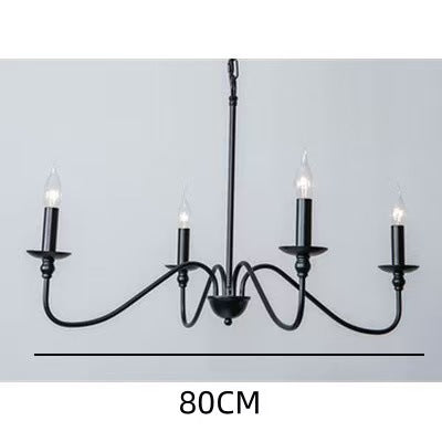 Modern Industrial Multi-Armed Minimalist Candle Holder Chandelier Pendant Light | High & Bury