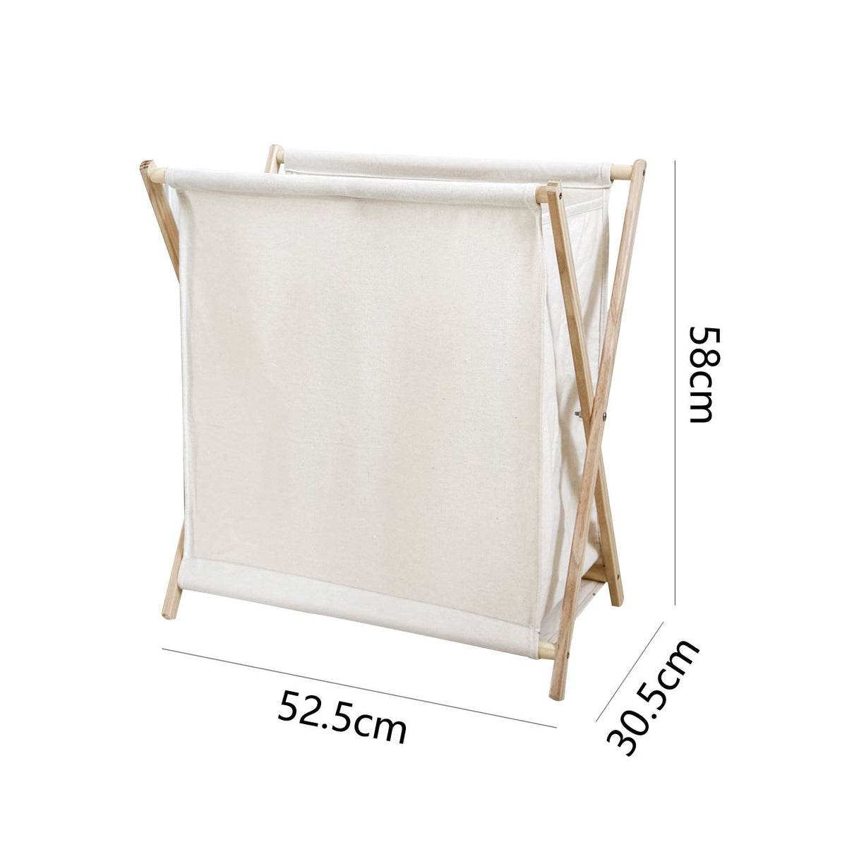 Modern Laundry Basket with Folding Frame | High & Bury