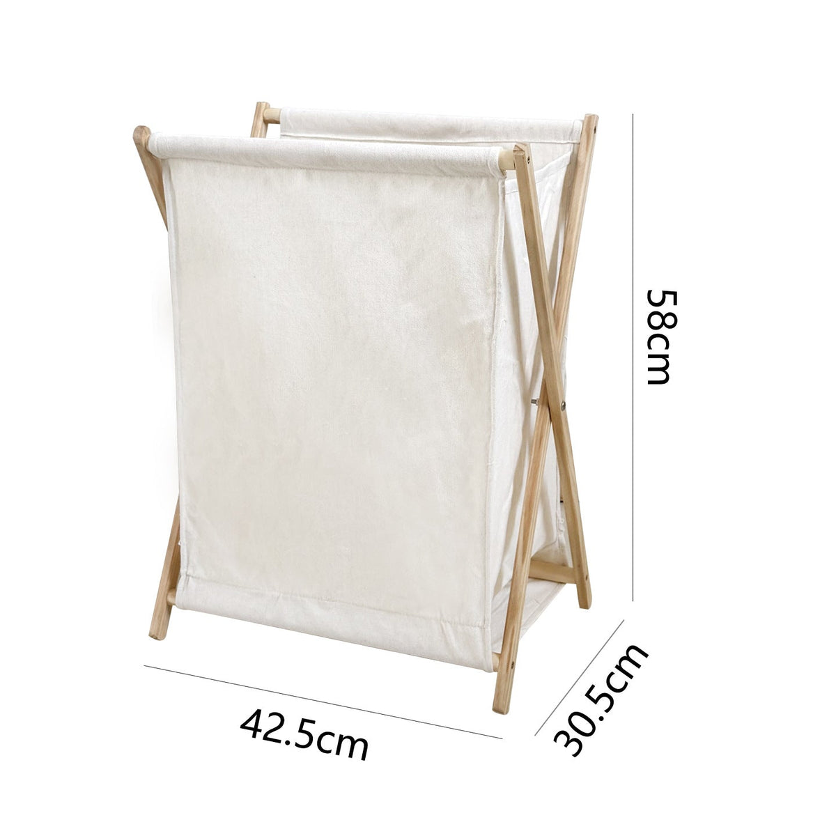 Modern Laundry Basket with Folding Frame | High & Bury