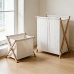 Modern Laundry Basket with Folding Frame | High & Bury