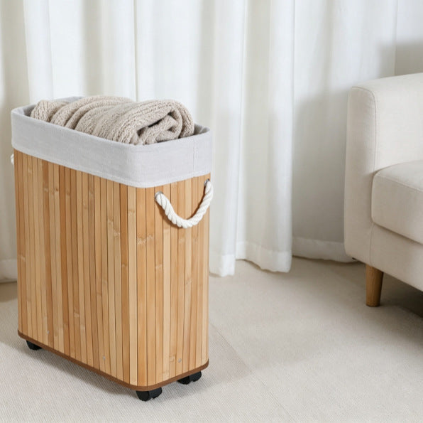 Modern Laundry Basket with Practical Movement System | High & Bury