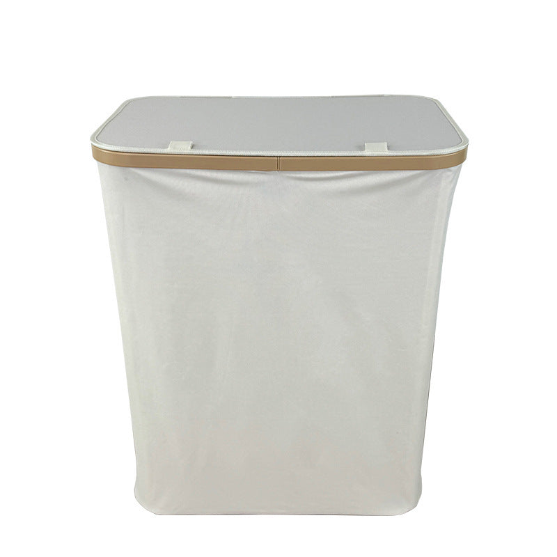 Modern Laundry Basket with Removable Lid and Carrying Handles | High & Bury