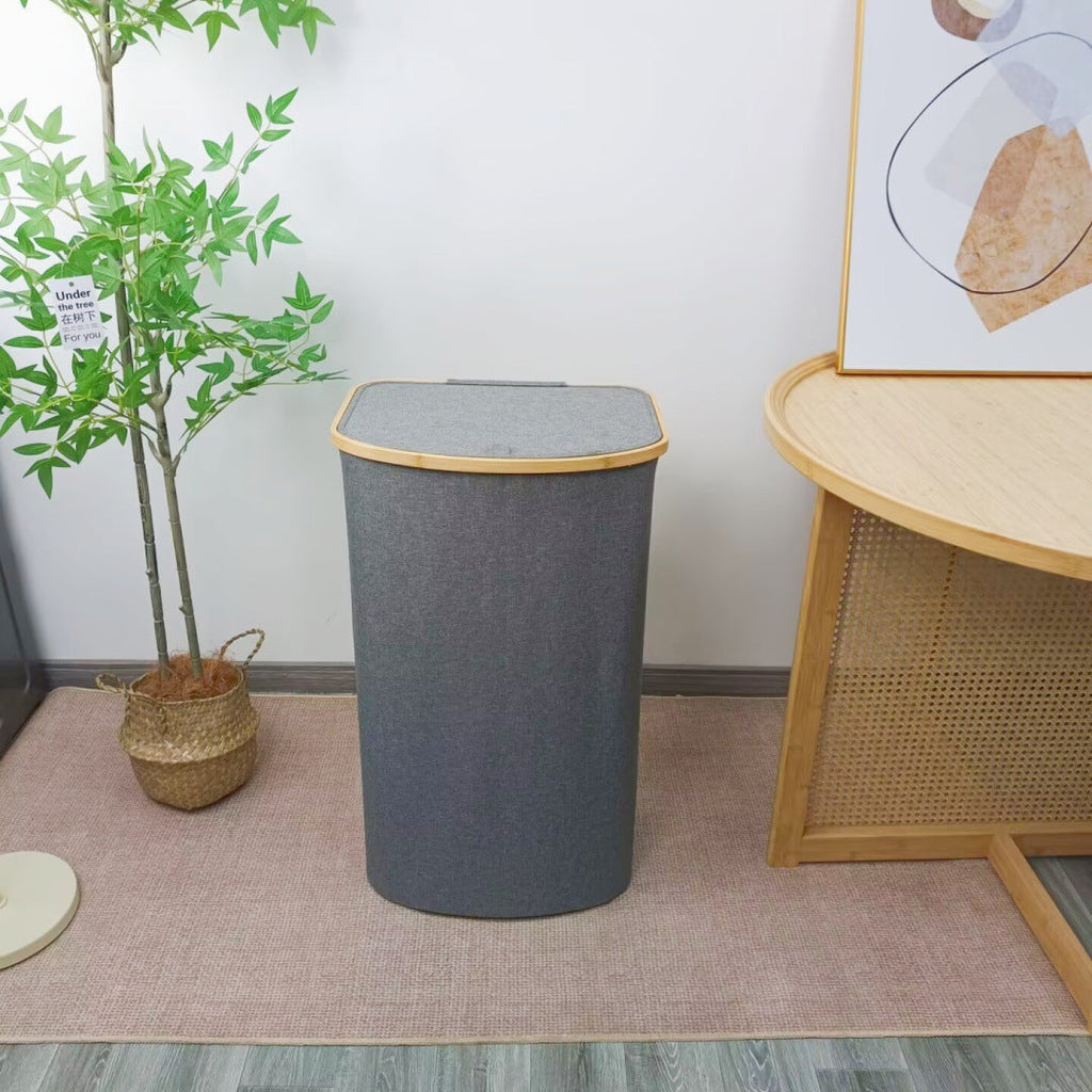 Modern Laundry Basket with Removable Lid | High & Bury