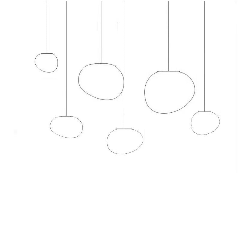 Modern Multi-Level LED Pendant Light with Satin Oval Disc Shades | High & Bury