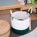 Modern Storage Basket Beige Brown | High & Bury