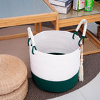 Modern Storage Basket Beige Brown | High & Bury