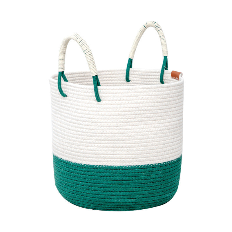 Modern Storage Basket Beige Brown | High & Bury