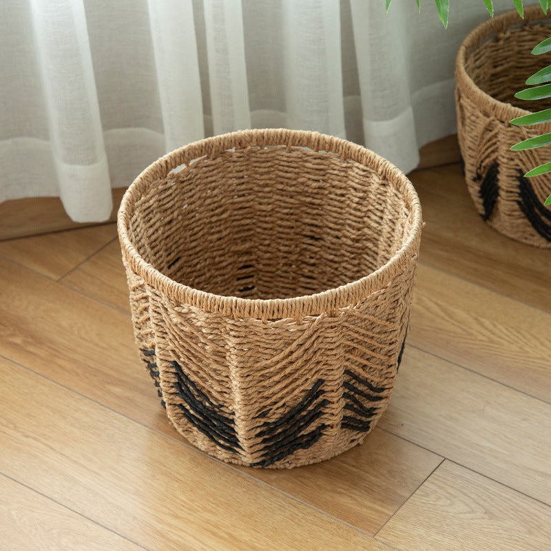 Modern Storage Basket with Geometric Design | High & Bury