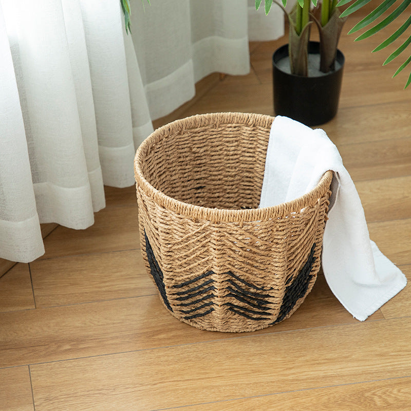 Modern Storage Basket with Geometric Design | High & Bury