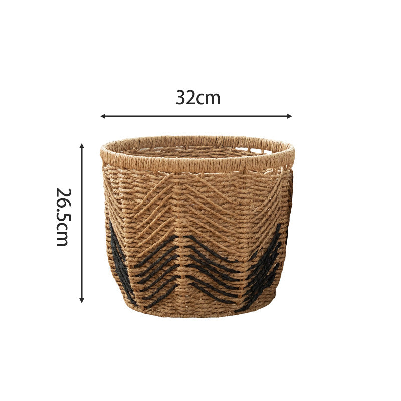 Modern Storage Basket with Geometric Design | High & Bury