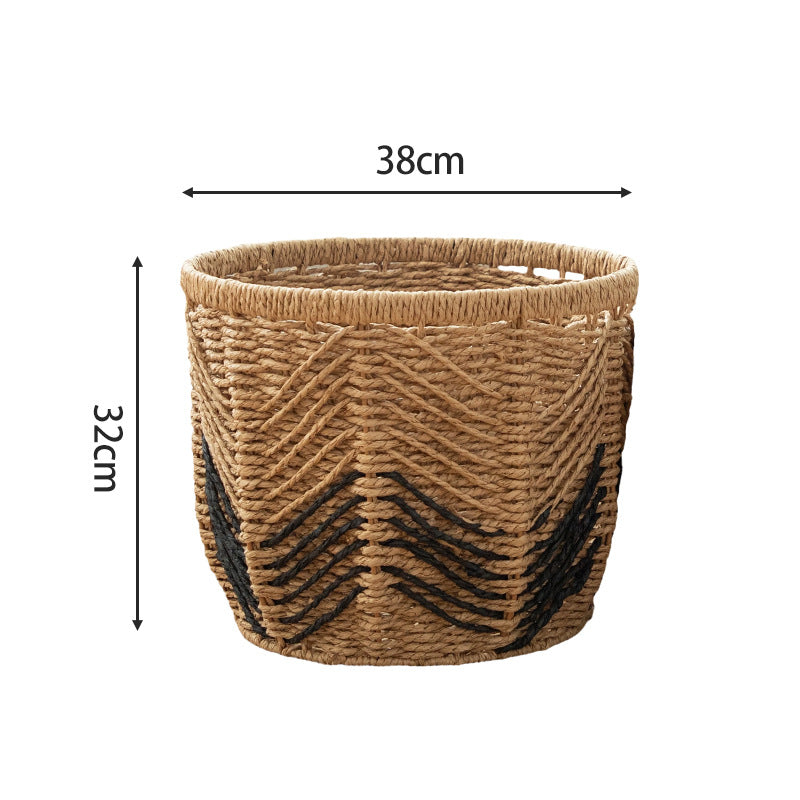 Modern Storage Basket with Geometric Design | High & Bury