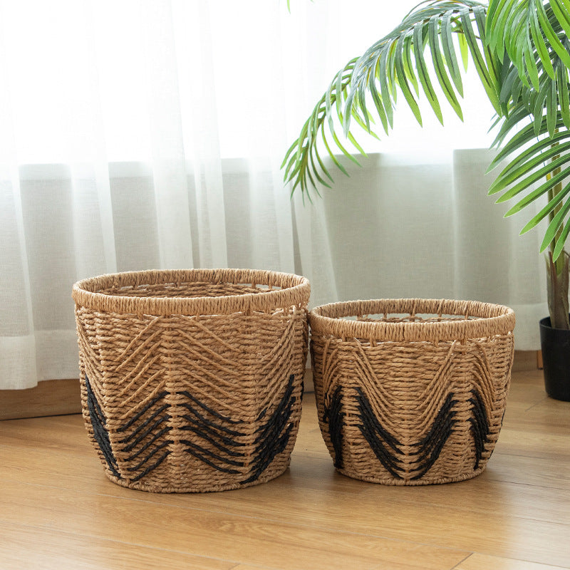 Modern Storage Basket with Geometric Design | High & Bury