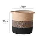 Modern Storage Basket with Gray Knit Pattern | High & Bury