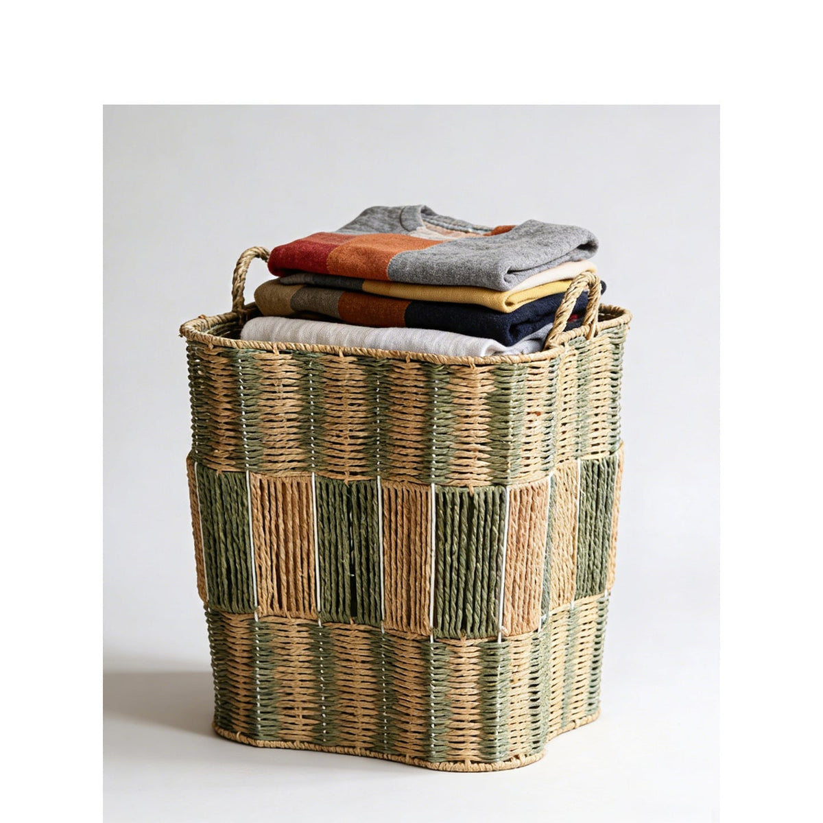 Modern Storage Basket with Handwoven Design | High & Bury