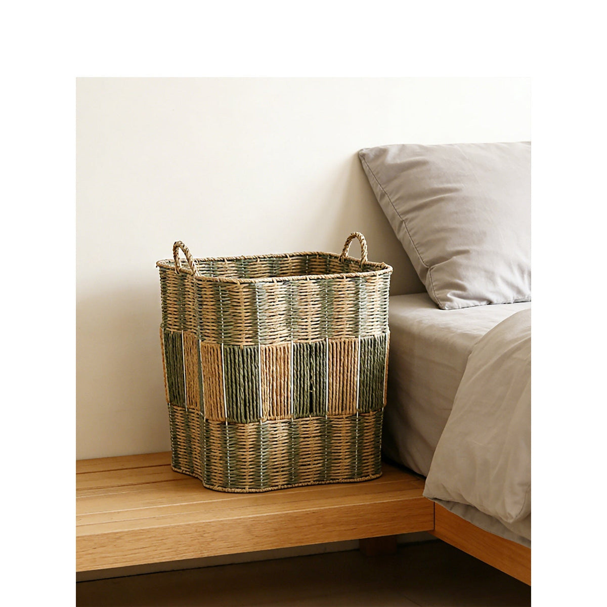 Modern Storage Basket with Handwoven Design | High & Bury