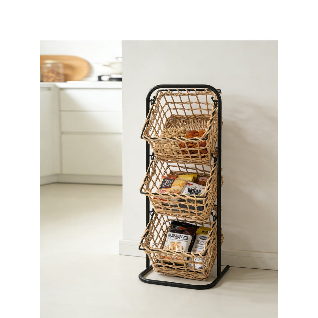 Modern Storage Basket with Multiple Shelves | High & Bury