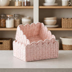 Modern Storage Basket with Wavy Edge | High & Bury