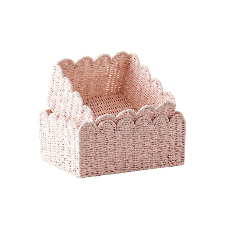 Modern Storage Basket with Wavy Edge | High & Bury