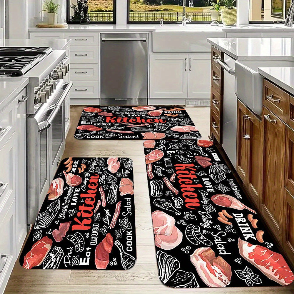Money-Themed Anti-Fatigue Kitchen Mat | High & Bury