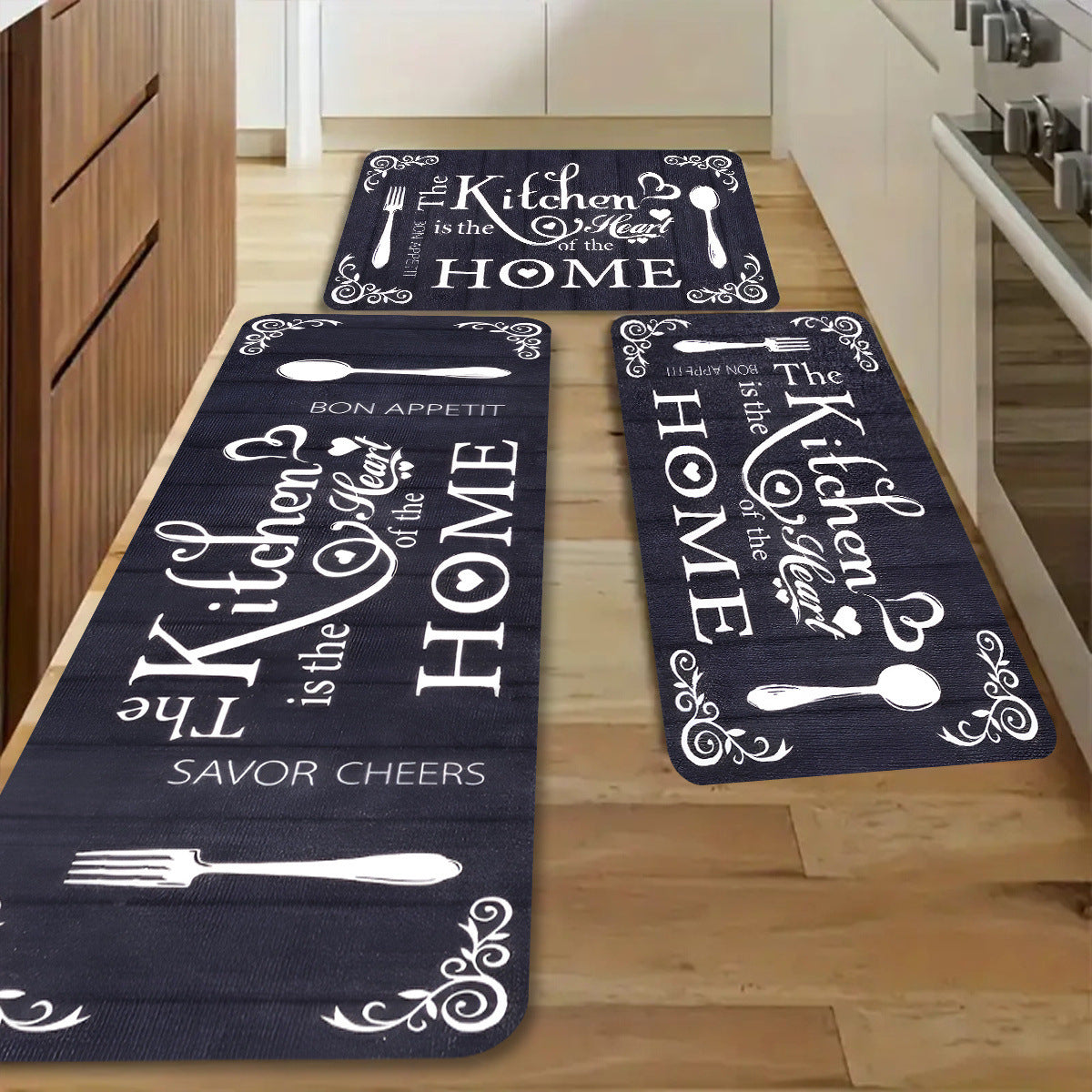 Money-Themed Anti-Fatigue Kitchen Mat | High & Bury